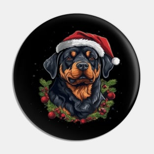 Rottweiler Christmas Pin