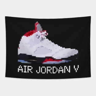 AIR JORDAN V RETRO PIXELATED ART SHOE COLLECTION Tapestry