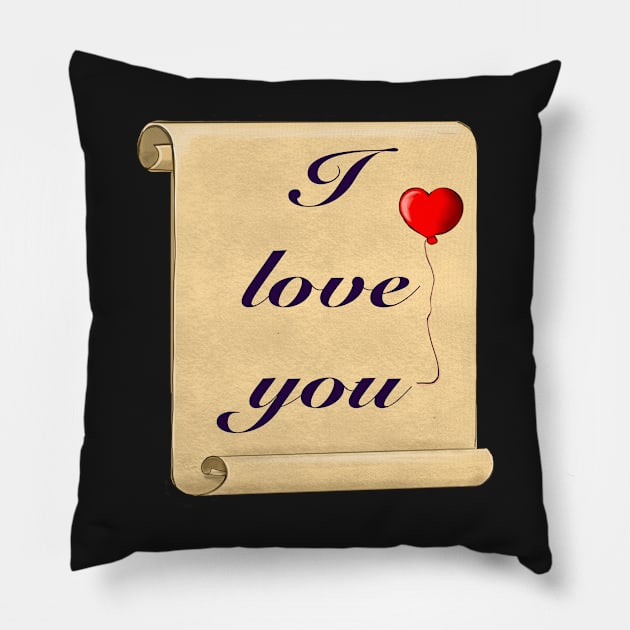 The Best Valentine’s Day Gift ideas 2022, Valentine I love you with red balloon, Valentine’s Day box idea, for valentines day Pillow by Artonmytee