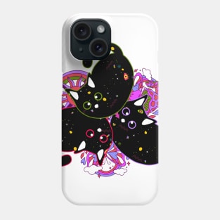 Psychedelic Cats and Colorful Dreams Phone Case