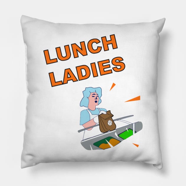 Lunch Lady Pillow by TorrezvilleTees