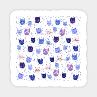 Blue cats Magnet