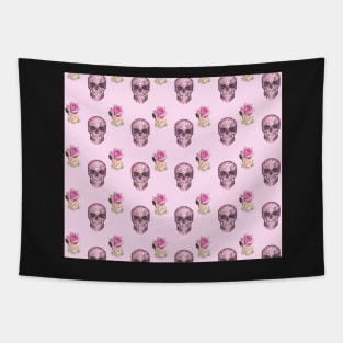 Skull and Roses Tapestry