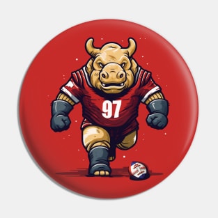 rhino football player Pin