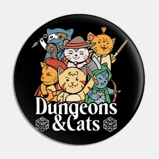 Funny Dungeons & Cats Pin