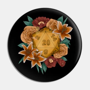 Orange D20 Pin