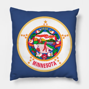 Flag of Minnesota State USA Pillow