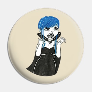 Vampire Girl Pin