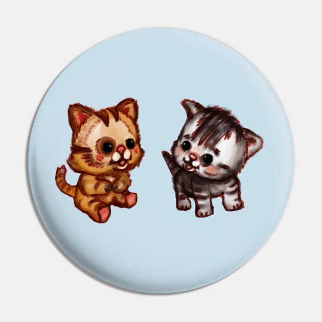 kittens Pin by Artofokan