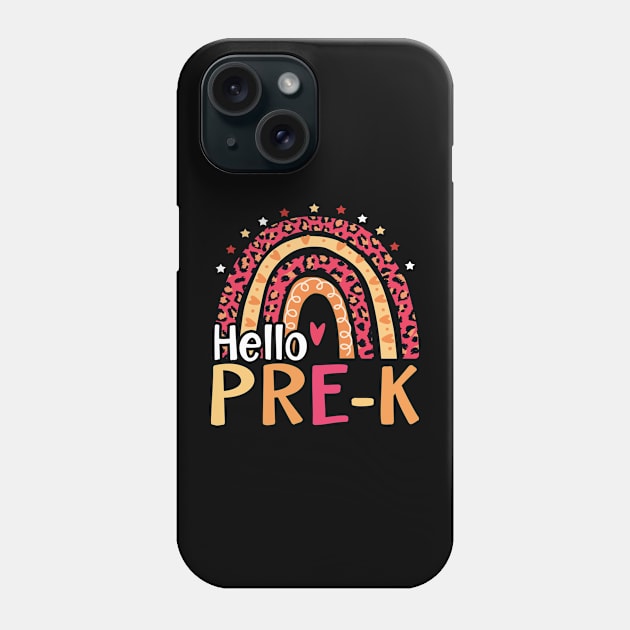 Cute Hello Pre-K Back To School Phone Case by beelz