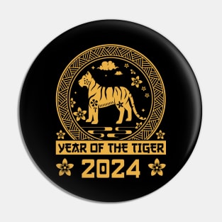 Year of The Tiger 2024 Chinese New Years Zodiac tiger | New year gift | Lunar year Tiger lover Pin