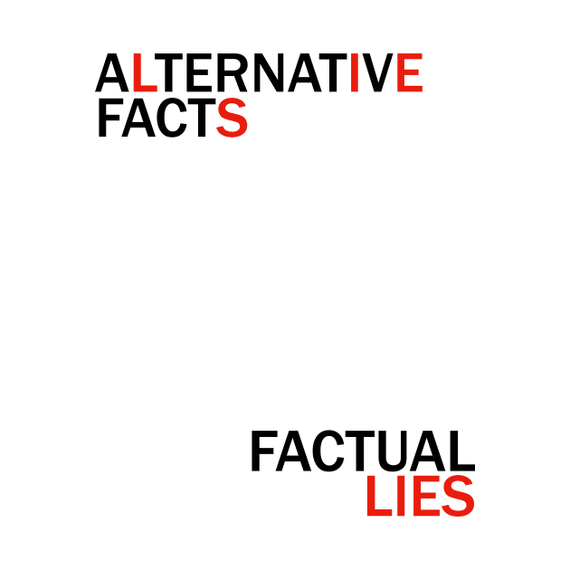 Alternative Facts Factual Lies (ALT FONT - Custom Fonts Avaliable - See Description) by SunDaze