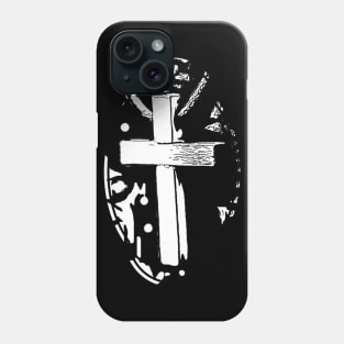 Eternal Faith Conviction Cross Crucifix Badge Phone Case