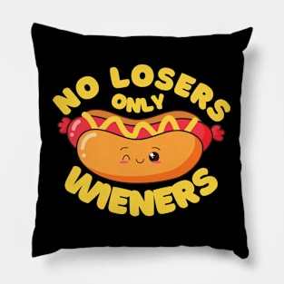 No Losers Only Wieners Pillow