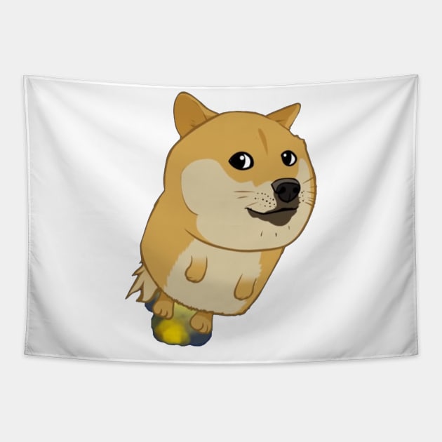 doge coin funny Tapestry by Nawaw