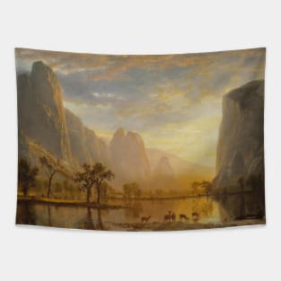 Valley of the Yosemite by Albert Bierstadt Tapestry