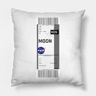 Moon boarding pass Pillow