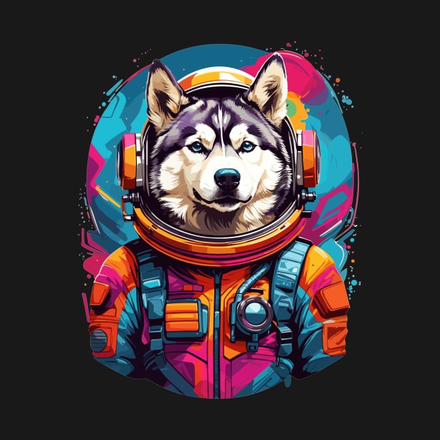 Space Husky Astronaut by Qibar Design