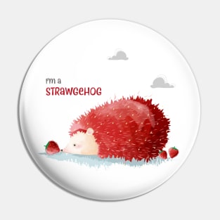 Hedgehog strawberry strawgehog Pin