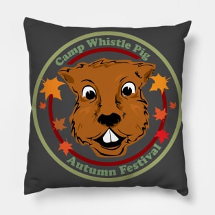 Camp Whistle Pig | Autumn Festival | Colors Pillow