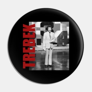 Alex Trebek - Retro Aesthetic Fan Art Pin