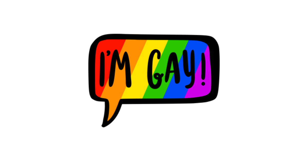 Im Gay Rainbow Speech Bubble Gay Tapestry Teepublic 8065