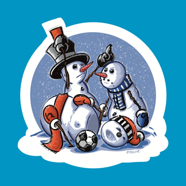 Snowman Red Card by BoldLineImages18