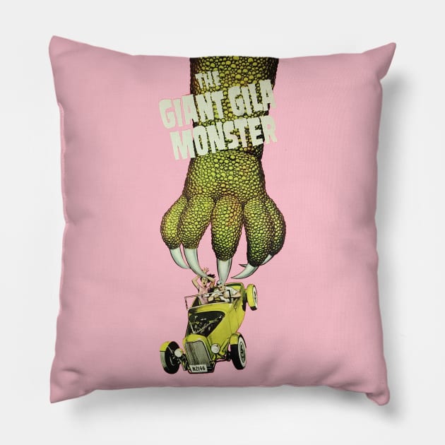 The Giant Gila Monster Movie Poster Pillow by MovieFunTime