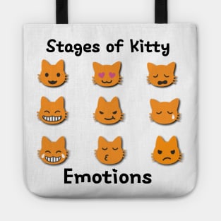 Stages of Kitty Emotions Tote