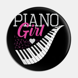 Funny Music Piano Girl Players Musical Instrument Piano Girl Pin