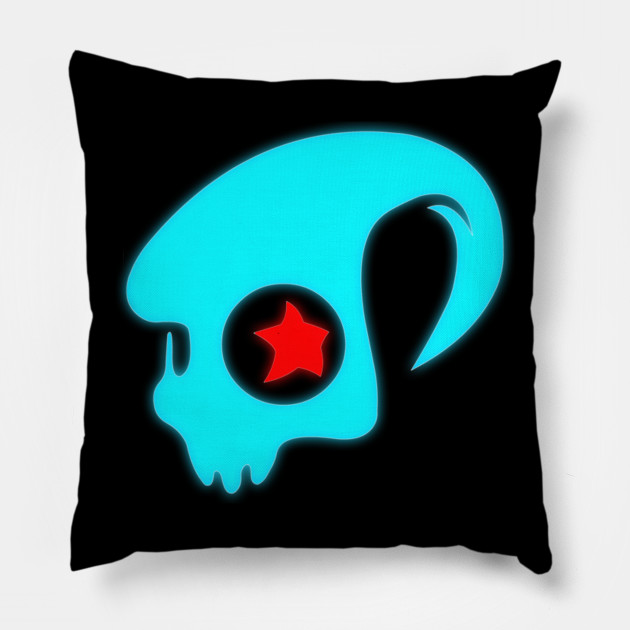 glowing deckers logo saints row 3 pillow teepublic