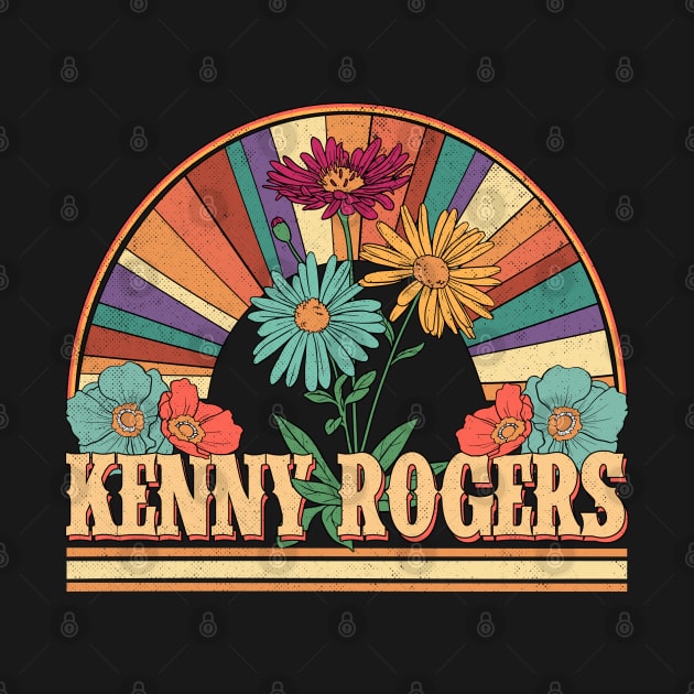 Kenny Flowers Name Rogers Personalized Gifts Retro Style by Roza Wolfwings