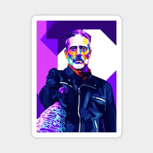 Negan with Lucille WPAP Pop Art illustration Magnet