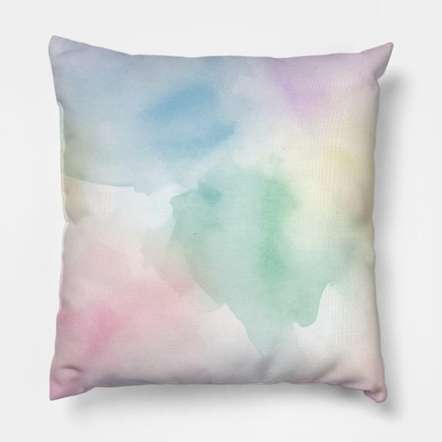 Colorful Watercolor Pattern - 08 Pillow by SLGA Designs