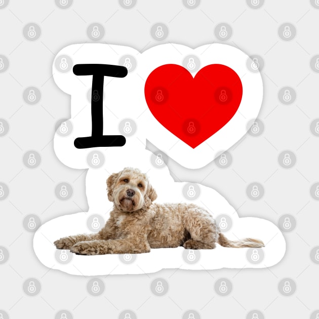 I HEART GOLDEN DOODLE Magnet by EmoteYourself