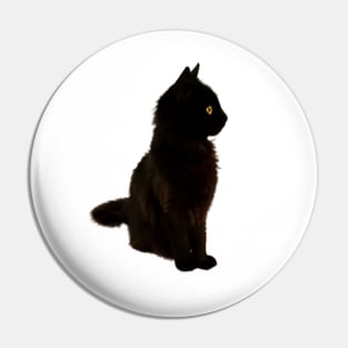 Black Kitty Pin