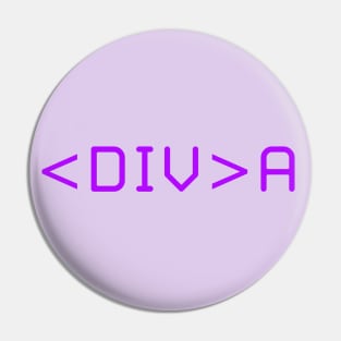 Girls who code Diva Pin