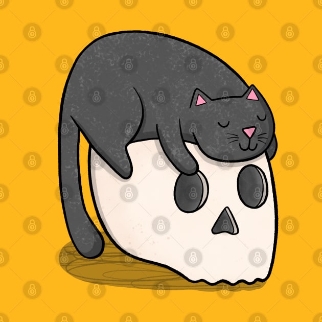 Skull Cat by Drawn to Cats