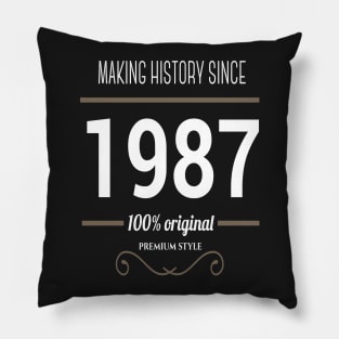 FAther (2) Making History since 1987 Pillow