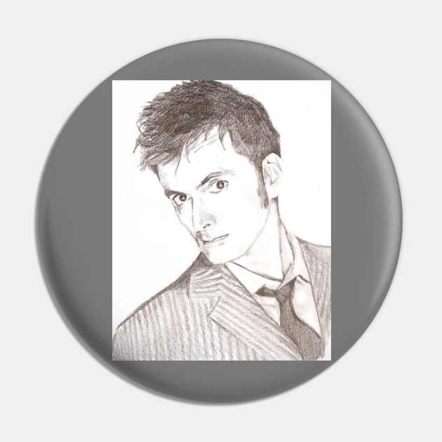 The Tenth Doctor Pin by Grant Hudson