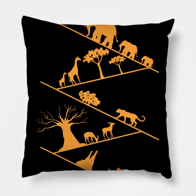 African Treck Pillow by TeawithAlice