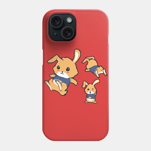 CUTE Bunnies T-Shirt Gift For Kids men and women Phone Case by mizocrow