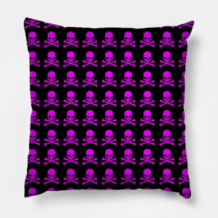 Pink Skulls Pillow