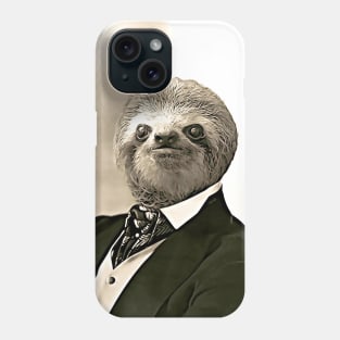 Gentleman Sloth with Nice Posture - Print / Home Decor / Wall Art / Poster / Gift / Birthday / Sloth Lover Gift / Animal print Canvas Print Phone Case