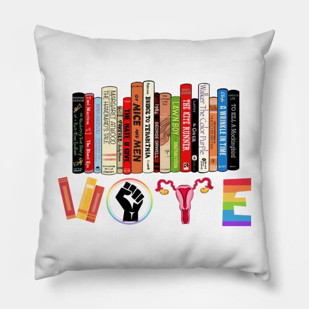 Banned Books Pillow by Xtian Dela ✅