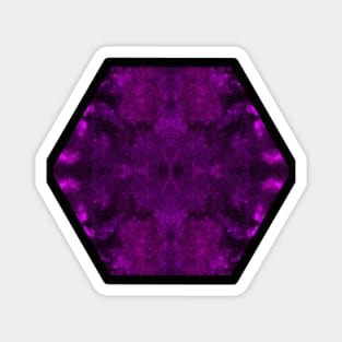 Pink/Purple and Black Ink Blot Magnet