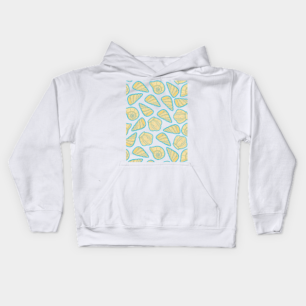 Beautiful Line Art Seashells Seamless Surface Pattern ...
