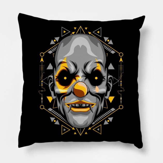 clown horror Pillow by SHINIGAMII