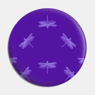 Purple Dragonflies Galore Pin