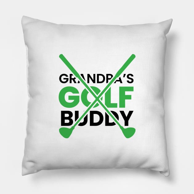 grandpa's golf buddy golf design Pillow by emofix